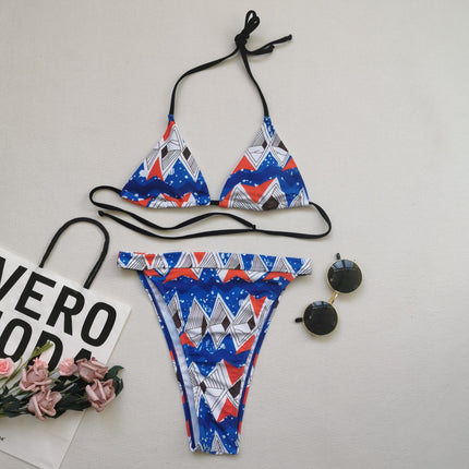 Split swimsuit bikini