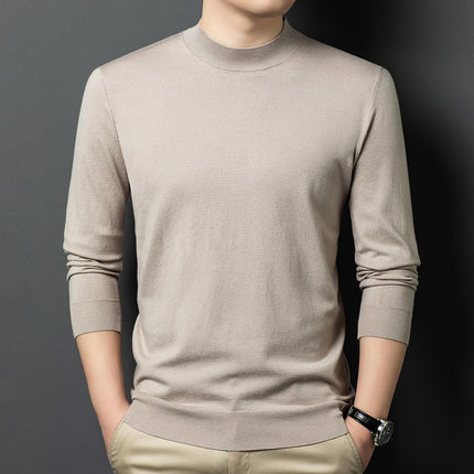 Round Neck Wool T Men's Sweater Skin-friendly