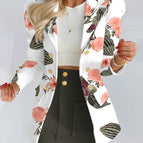 White flowers and black skirt