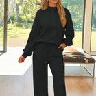 Women's Casual Hooded Long Sleeve Pullover Sweatshirt And Sweatpants Suit