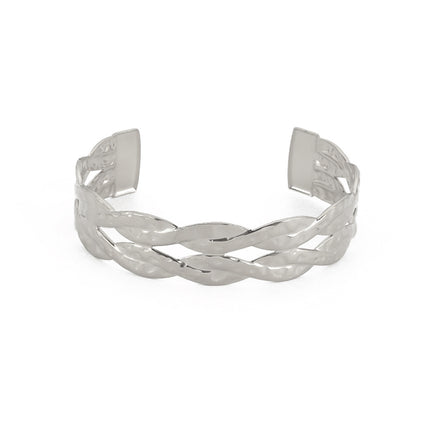 Fashion Double Twist Open Luxury With Fashion Bracelet