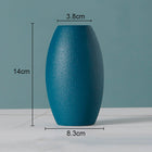 Simple Solid Color Ceramic Vases European Flower Arrangement Plant Pots