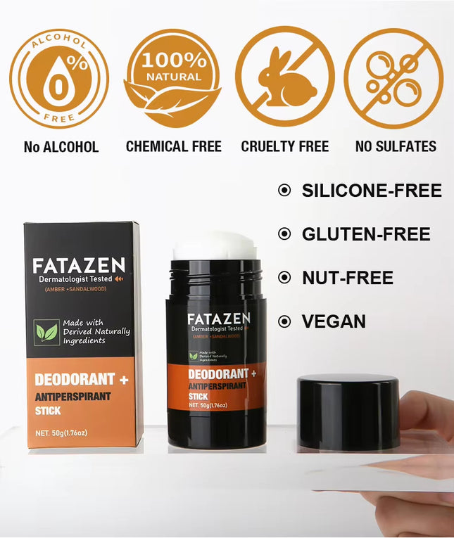 Herbal Deodorant Antiperspirant Stick Body Glide Natural Vegan Sandal Amber Sweat Odor Balm Deodorant Stick