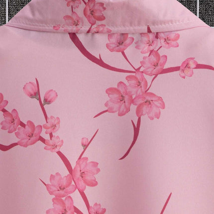 Digital Printing Floral Short Sleeve Shirt