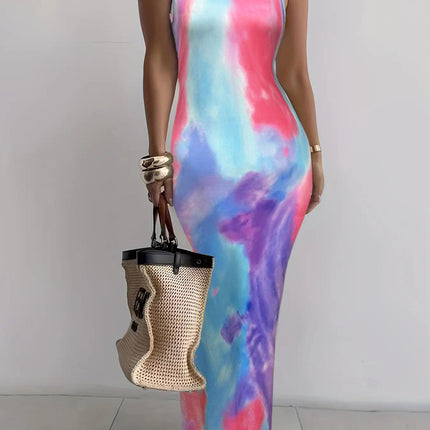 Summer New Suspender Slim Fit Slimming Long Dress