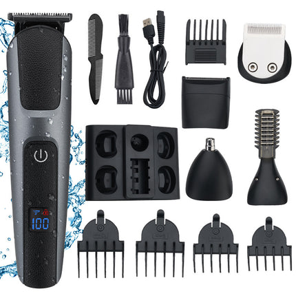 Men's Multifunctional Hair Clipper Digital Display Whole Bdy