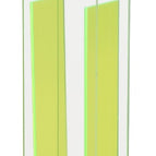 Halfcolored lemon yellow