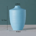 Simple Solid Color Ceramic Vases European Flower Arrangement Plant Pots