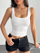 Top With Deep U-Neck And Racerback