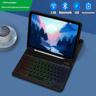 Ipad Protective Case Luminous Bluetooth Keyboard Leather Sheath