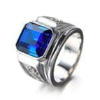 Silver blue diamonds
