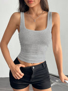 Top With Deep U-Neck And Racerback