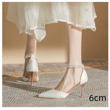 High Heels Stiletto Toe Box Buckle Sandals
