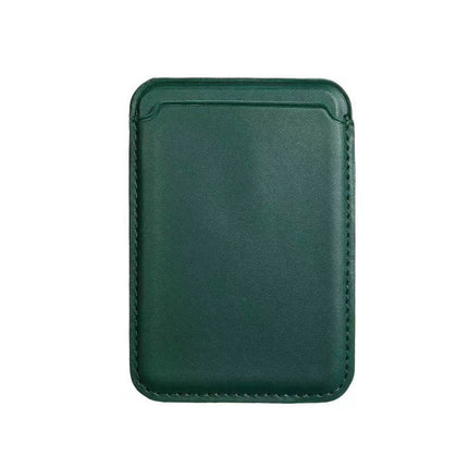 Compatible with Apple, Applicable Mobile Phone Protective Case Back With Magnetic Card Holder MagSafe Card Case Leather