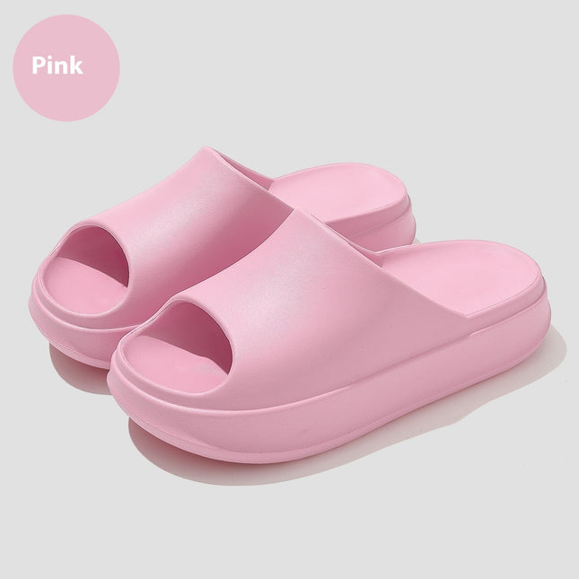 Women's Peep-toe Bathroom Home Slippers Outdoor Non-slip Beach Shoes