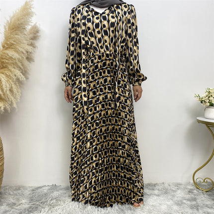Women's Fashion Simple Solid Color Muslim Cardigan
