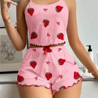 Pink With Red Strawberry