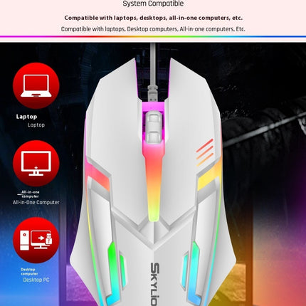 Wired Luminous Mouse Office Home Games USB Desktop Computers And Laptop Universal PlayerUnknown's Battlegrounds