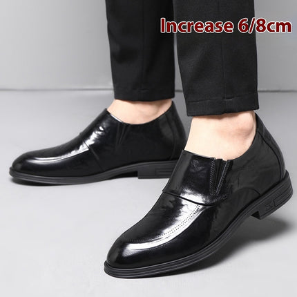 Men's Leather Business Inner Height Increasing Leather Shoes