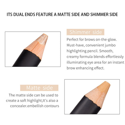 Tattoo Eyebrow 2 In 1 Double Head Eyebrow Pencil And Highlight Waterproof Lasting Eyes Black Brown Eye Brow Tint