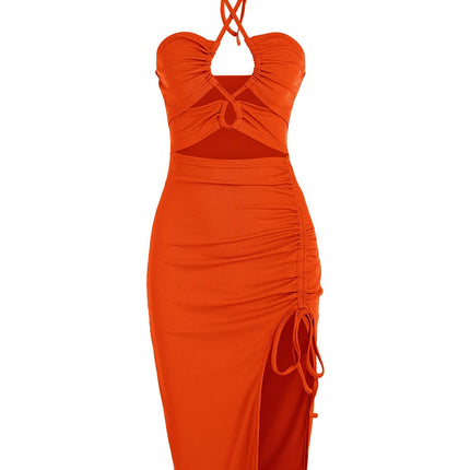 Women's Sleeveless Dress Sex Midi Halter Dresses Criss Cross Cami Womens Dresses Dress For Party