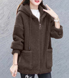 Cardigan Buttonless Printed Loose Top