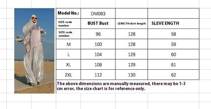 Women's Muslim Style Satin Stitching Design Elegant Fashion Dress