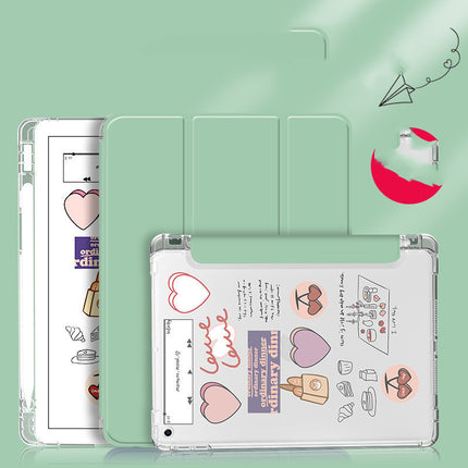 Compatible with Apple, Suitable For Apple IPad Case 6 With Pen Slot IPad8 Case