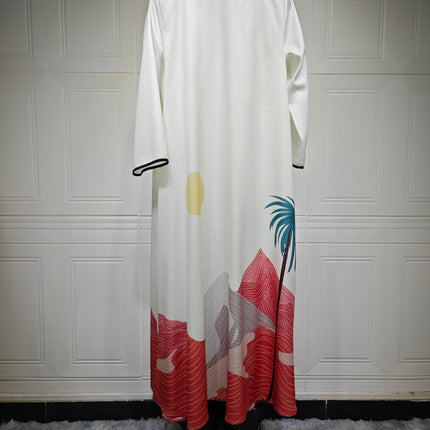 MQ111 Muslim Fashion Robe Abaya Cardigan Coat