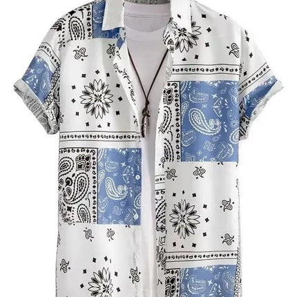 Men's Casual Creative Printed Hawaiian Shirt
