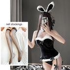 Black Mesh Stockings / Free Size 80 To120 Jin