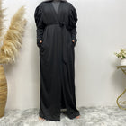 Women's Fashion Simple Solid Color Muslim Cardigan