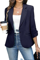 Solid Color Lightweight Slim Suit Jacket