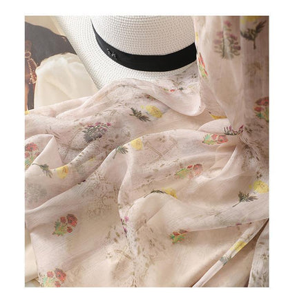 Plus-size Floral Chiffon Dress