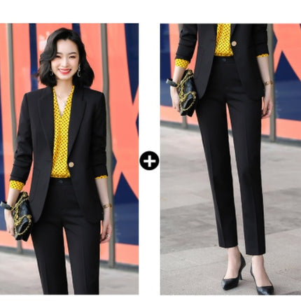 Spring And Autumn Fashion Temperament Commuter Women's Suits