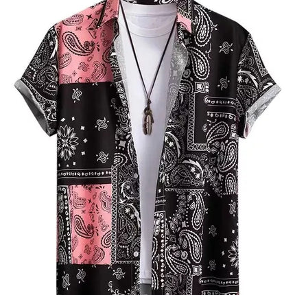 Men's Casual Creative Printed Hawaiian Shirt