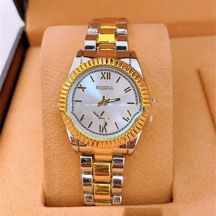 Foreign Trade Roman Scale Men's Steel Strap Watch In Stock Wholesale Rosra Fashion Fashion Quartz Couple Watch