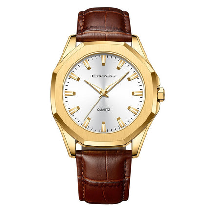Simple Waterproof Round Casual Quartz Watch