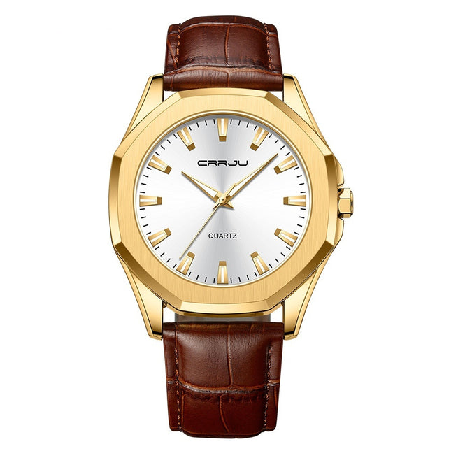 Simple Waterproof Round Casual Quartz Watch