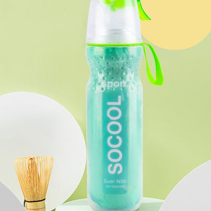500ml Outdoor Cycling Running Water Drinking Bottle Misting Spray Healthy Sports Bottles