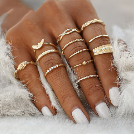 Women's Vintage Water Drop Diamond Ring Suit