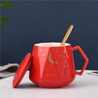 Red cup lid spoon