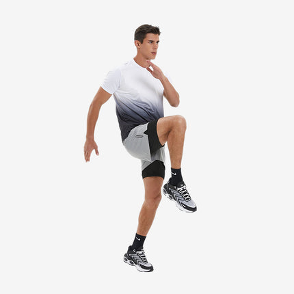 Sports Short Sleeve Men's Quick-drying Elastic Breathable Wicking Round Neck Muscle