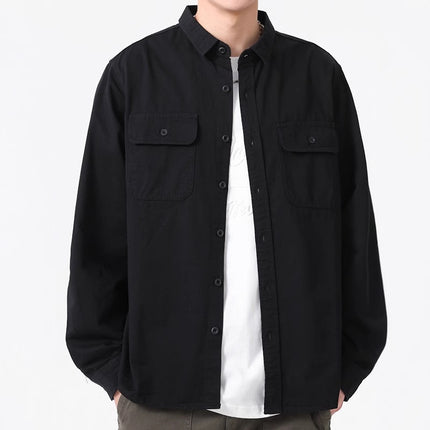 Design Sense Overalls Long Sleeve Shirt Men