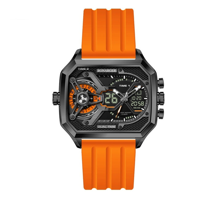 Men's Electronic Multi-functional Sports Luminous Waterproof Watch