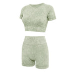 Green shorts set