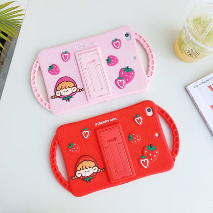 Handle House Strawberry Girl Applicable Tablet Silicone Ipad Case