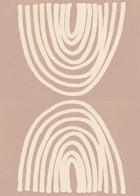 Modern Abstract Curved Canvas Painting Wall Art Poster