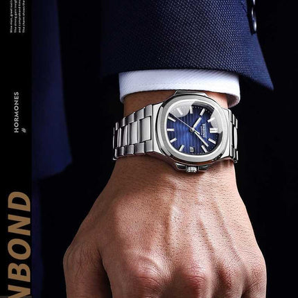 Men's Business Fashion Waterproof Square Watch