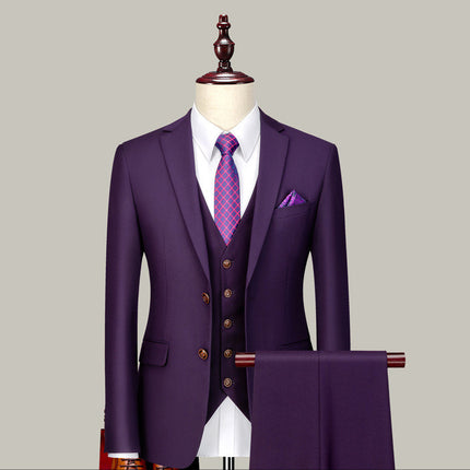 Men's Three-piece Suits For Groomsmen